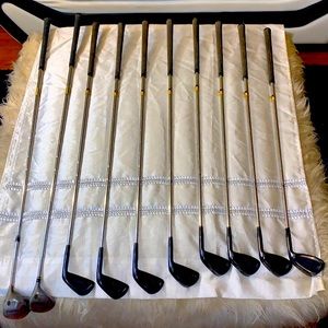 Fusion golf clubs (used but holding  its value+ skills newbe) luck of the Irish